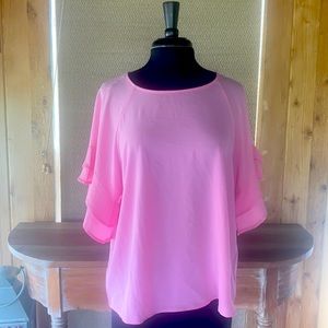 Barbie Pink shirt sleeve boutique blouse